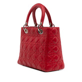 Medium Lambskin Cannage Lady Dior